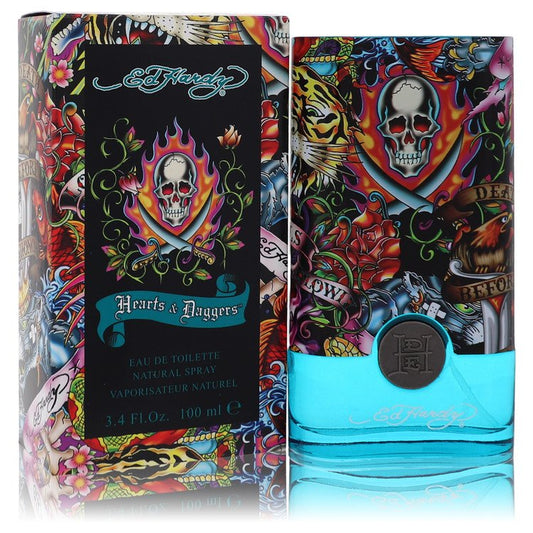 Ed Hardy Hearts & Daggers by Christian Audigier Eau De Toilette Spray 3.4 oz for Men