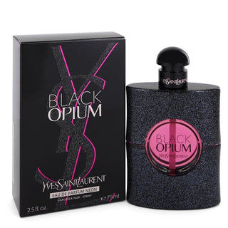 Black Opium by Yves Saint Laurent Eau De Parfum Neon Spray 2.5 oz for Women