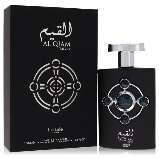 Lattafa Pride Al Qiam Silver by Lattafa Eau De Parfum Spray 3.4 oz for Men