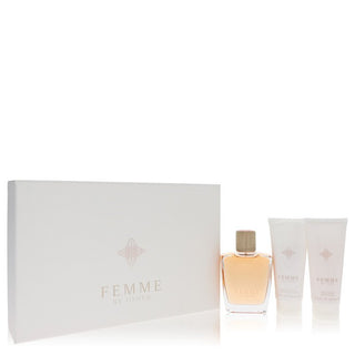 Usher Femme by Usher Gift Set -- 3.4 oz Eau De Parfum Spray + 3.4 oz Body Lotion + 3.4 oz Shower Gel for Women