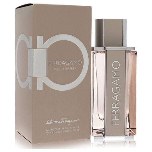 Salvatore Ferragamo Bright Leather by Salvatore Ferragamo Eau De Toilette Spray 3.4 oz for Men