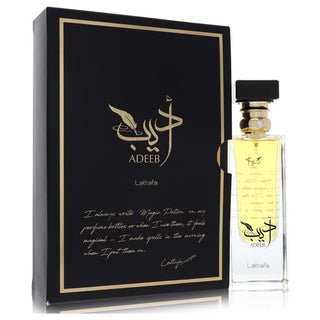 Lattafa Adeeb by Lattafa Eau De Parfum Spray (Unisex) 2.7 oz for Women