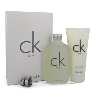 CK ONE by Calvin Klein Gift Set -- 6.7 oz Eau De Toilette Spray + 6.7 oz Body Moisturizer for Men - PerfumeOutlet.com