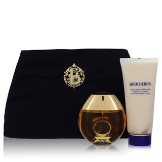 BOUCHERON by Boucheron Gift Set -- 1.7 oz Eau De Toilette Spray + 3.4 oz Body Lotion + Purse for Women - PerfumeOutlet.com