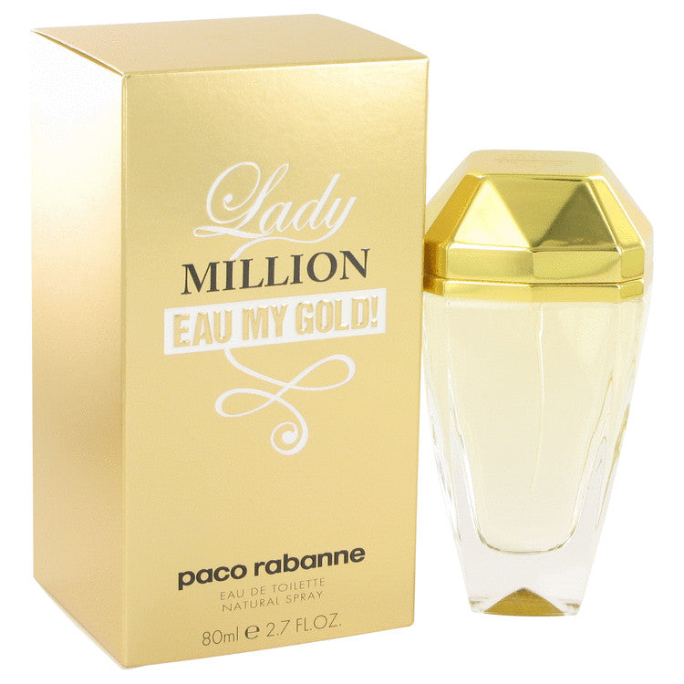 Lady Million Eau My Gold by Paco Rabanne Eau De Toilette Spray for Women - PerfumeOutlet.com