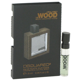 He Wood Rocky Mountain Wood by Dsquared2 Vial (sample) .05 oz for Men - PerfumeOutlet.com