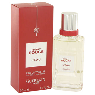 Habit Rouge L'eau by Guerlain Eau De Toilette Spray for Men - PerfumeOutlet.com