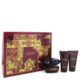 Crystal Noir by Versace Gift Set -- 1.7 oz Eau De Toilette Spray + 1.7 oz Body Lotion + 1.7 oz Shower Gel for Women - PerfumeOutlet.com