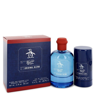 Original Penguin Original Blend by Original Penguin Gift Set -- 3.4 oz Eau De Toilette Spray + 2.75 Deodorant Stick (Alcohol Free) for Men - PerfumeOutlet.com