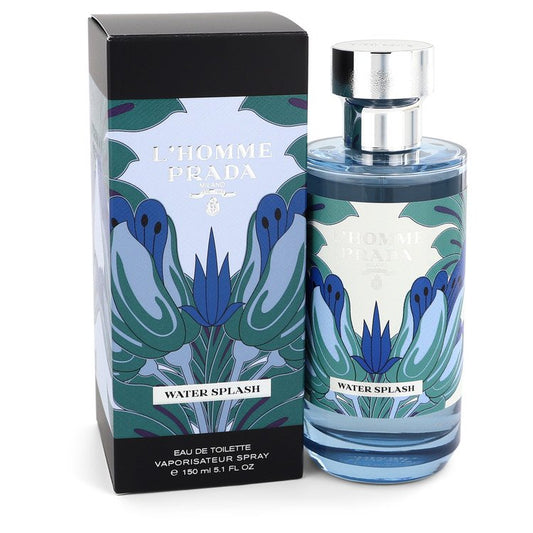 Prada L'homme Water Splash by Prada Eau De Toilette Spray 5.1 oz for Men - PerfumeOutlet.com