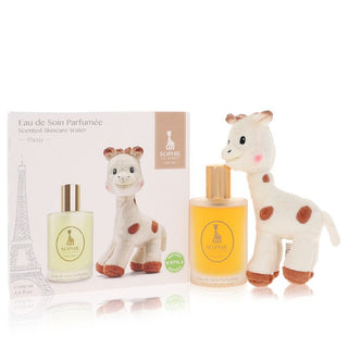 Sophie La Girafe Eau de Soin Parfumee by Sophie La Girafe Gift Set -- 3.4 oz Scented Skincare Water (Alcohol-Free) + 1 Sophie La Girafe Soft Toy for Women - PerfumeOutlet.com