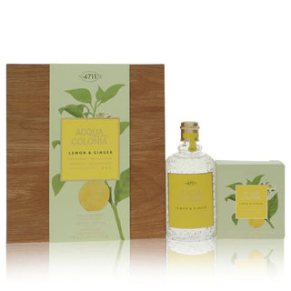 4711 ACQUA COLONIA Lemon & Ginger by 4711 Gift Set -- 5.7 oz Eau de Cologne Splash & Spray + 3.5 oz Aroma Soap for Women - PerfumeOutlet.com