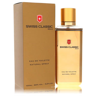 Swiss Classic Gold by Victorinox Eau De Toilette Spray 3.3 oz for Men - PerfumeOutlet.com