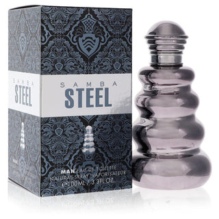 Samba Steel by Samba Eau De Toilette Spray 3.3 oz for Men - PerfumeOutlet.com